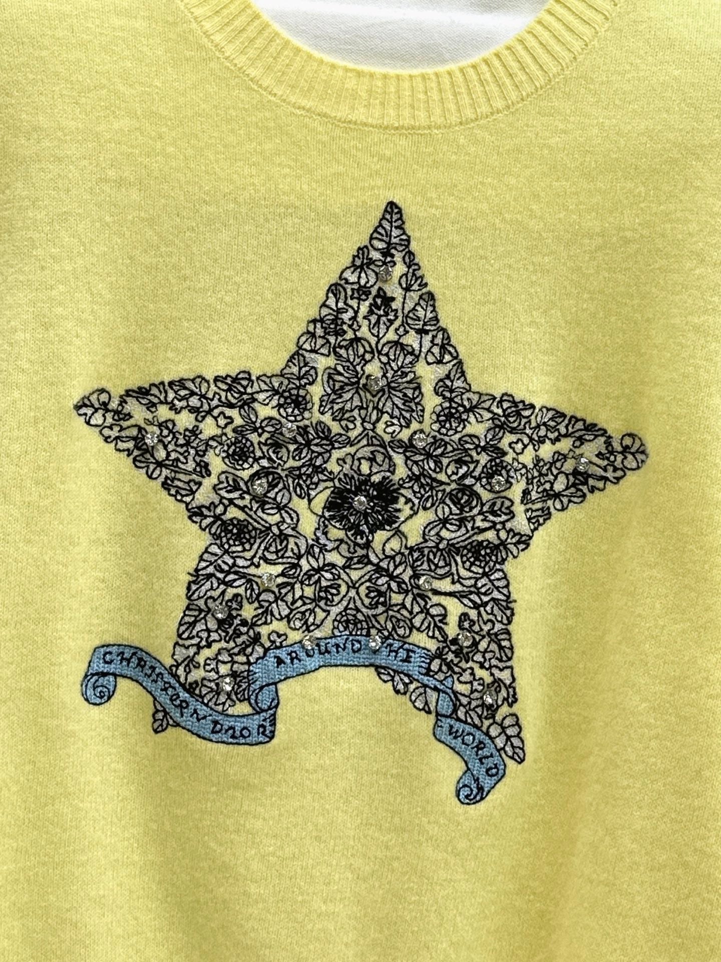CD 25fw embroidered sweater