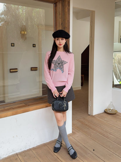 CD 25fw embroidered sweater
