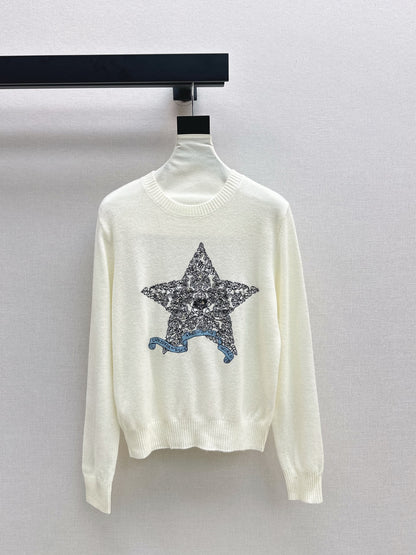 CD 25fw embroidered sweater