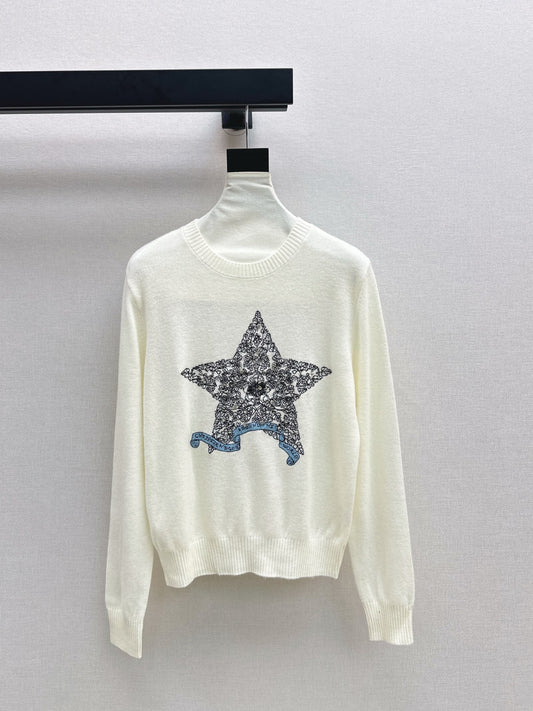 CD 25fw embroidered sweater