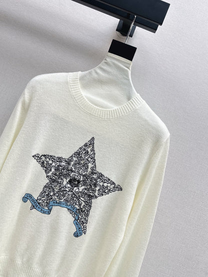 CD 25fw embroidered sweater