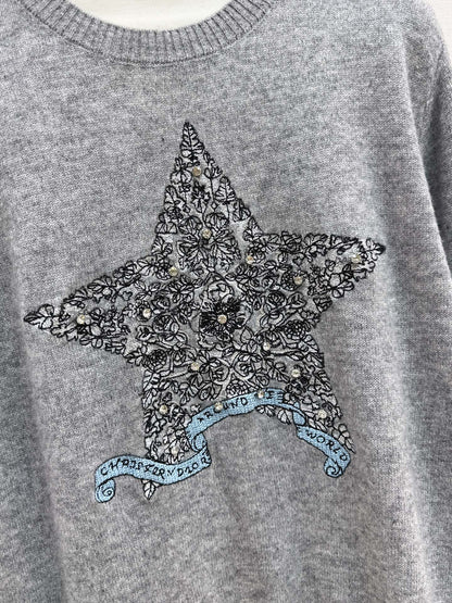 CD 25fw embroidered sweater