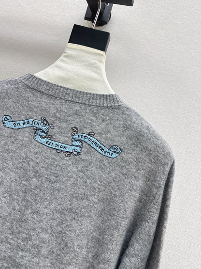 CD 25fw embroidered sweater