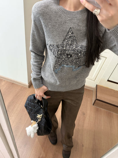 CD 25fw embroidered sweater