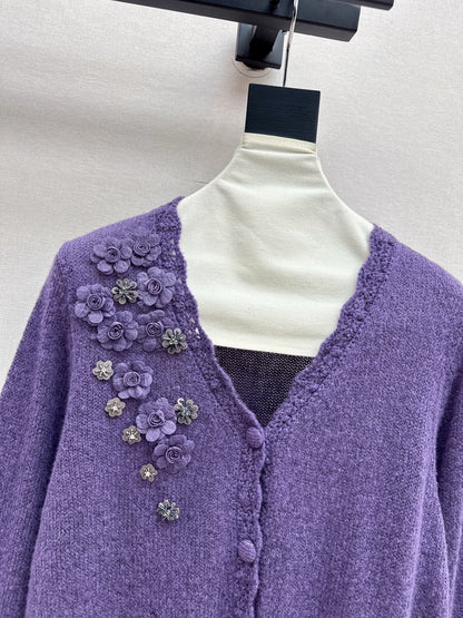 Chan 25fw knitted cardigan