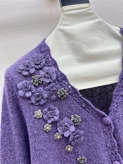 Chan 25fw knitted cardigan