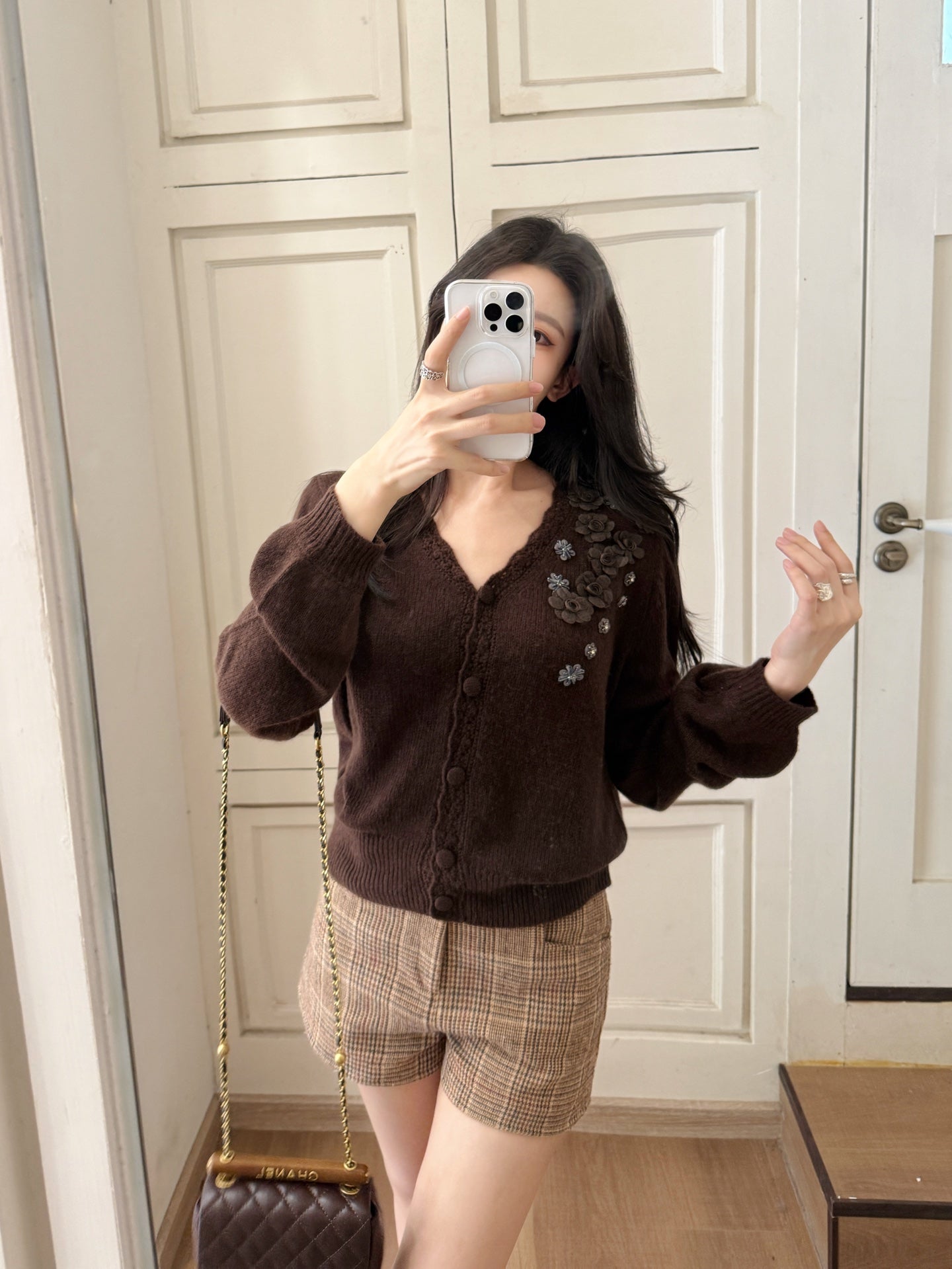 Chan 25fw knitted cardigan