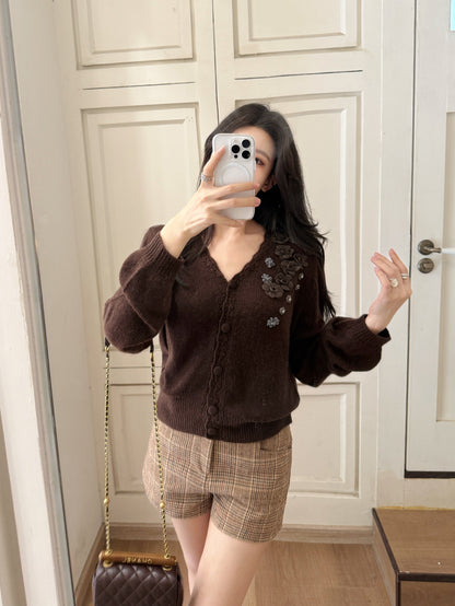 Chan 25fw knitted cardigan