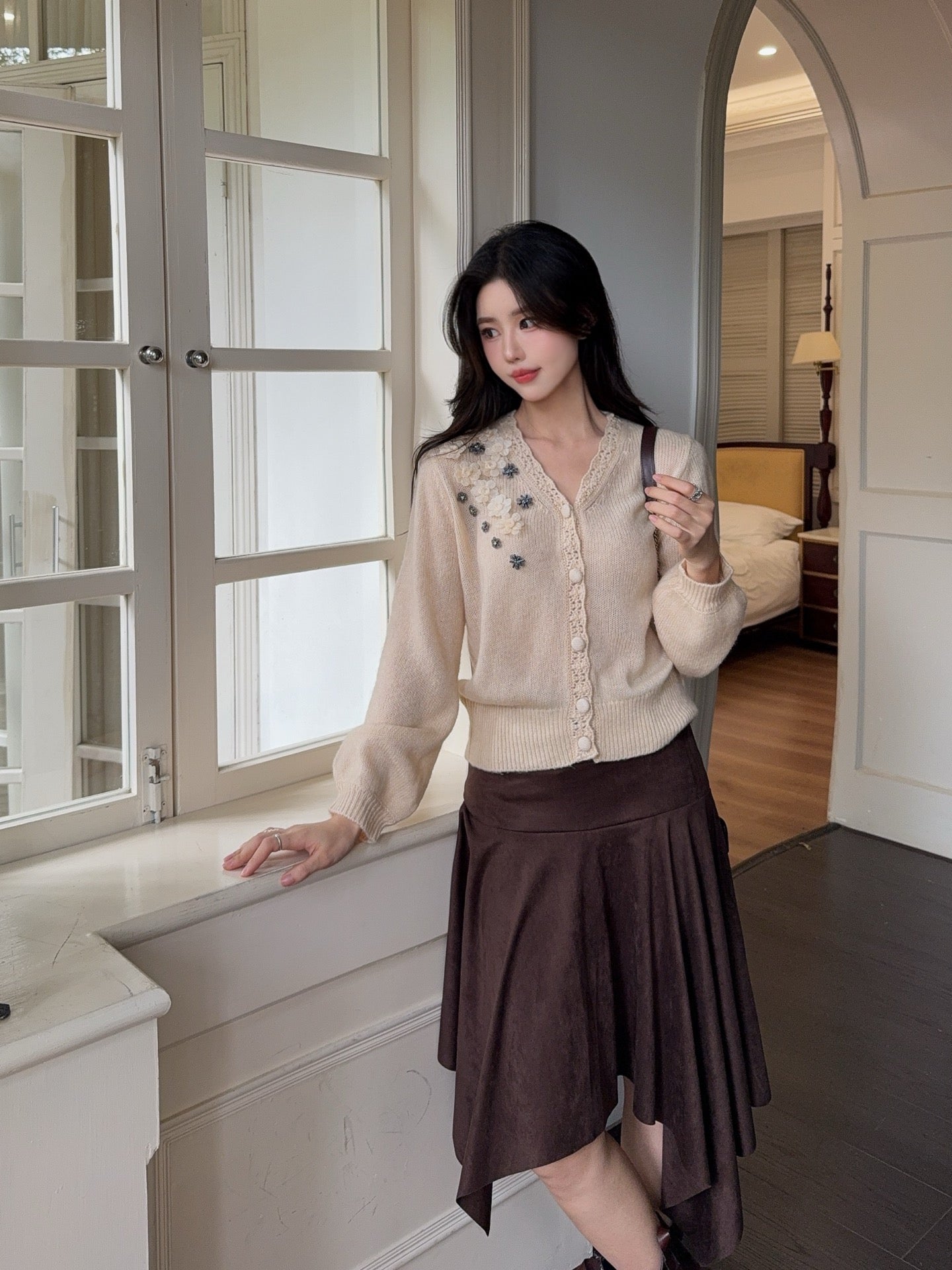 Chan 25fw knitted cardigan