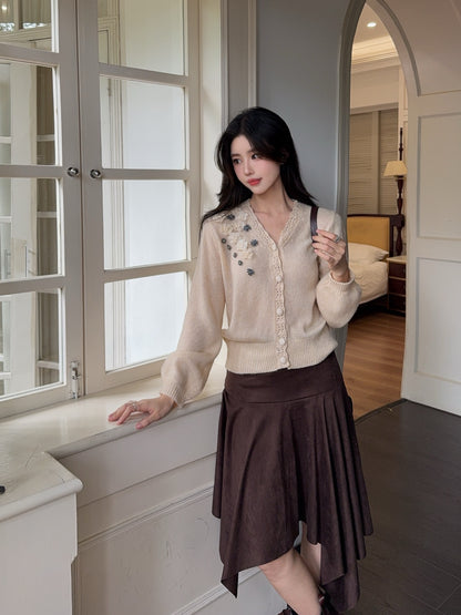 Chan 25fw knitted cardigan