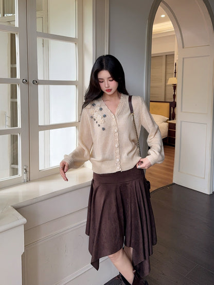 Chan 25fw knitted cardigan