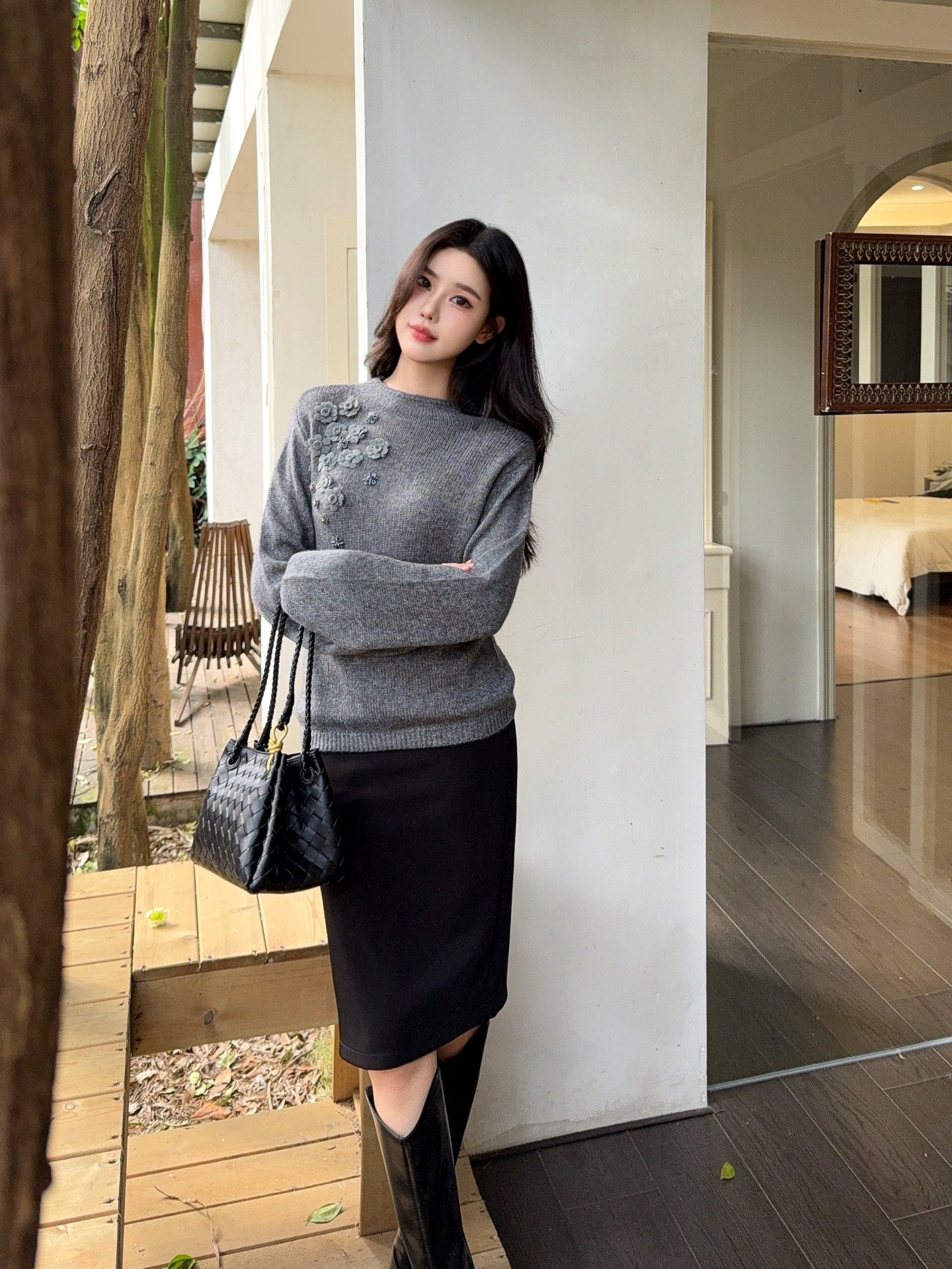 Chan 25fw knitted sweater