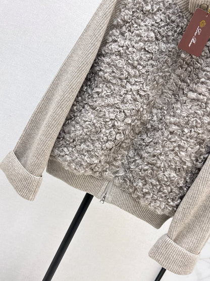 Loro 25fw patchwork jacket