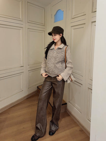 Loro 25fw patchwork jacket