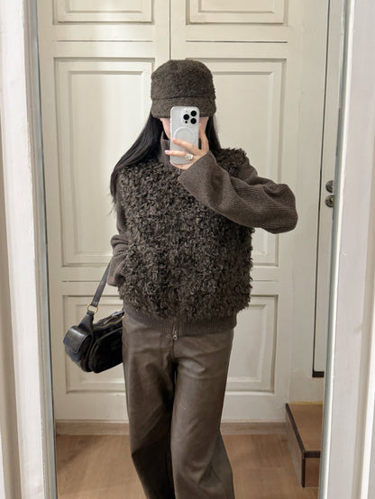 Loro 25fw patchwork jacket