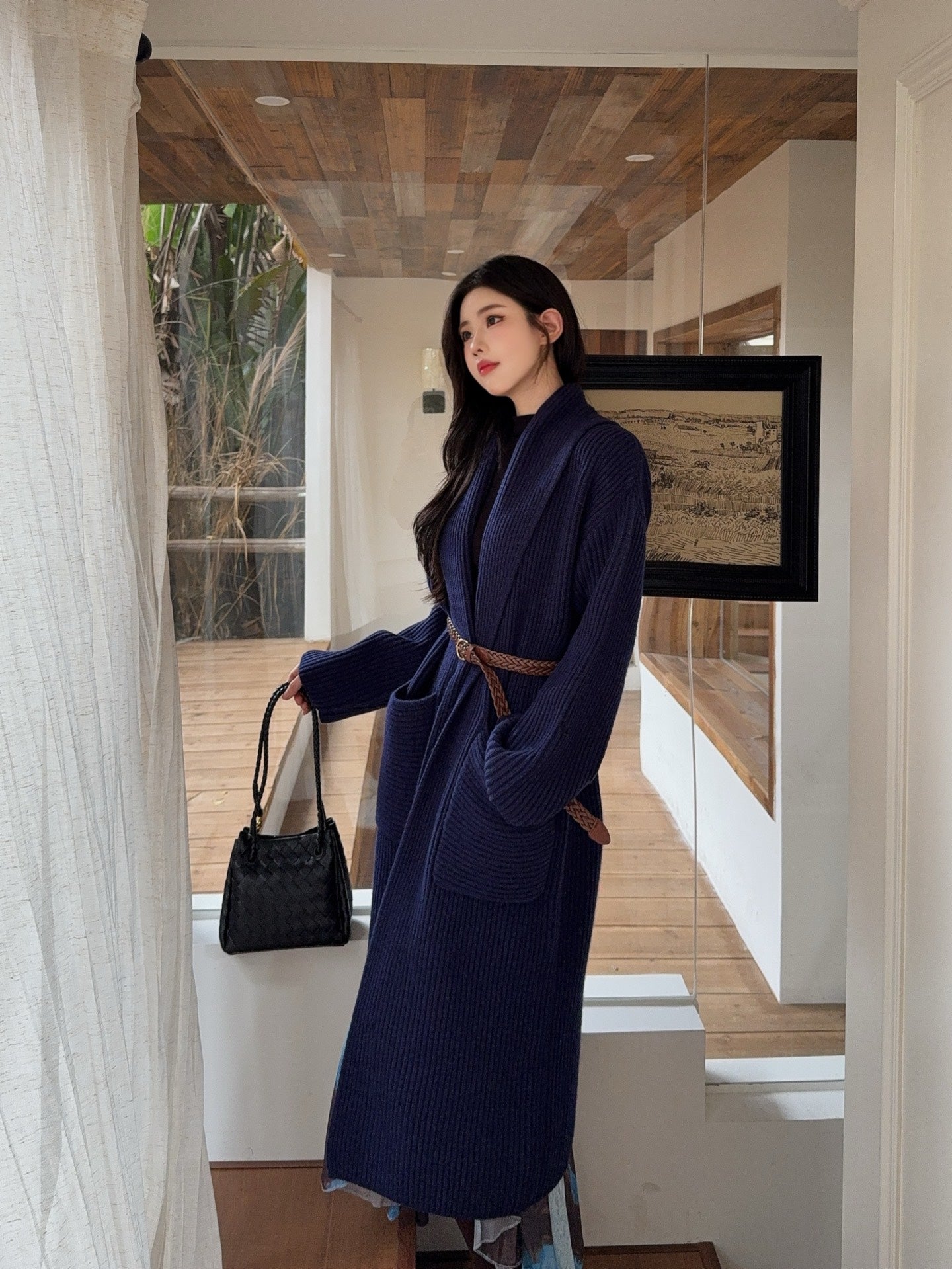 Brune 25fw knitted coat