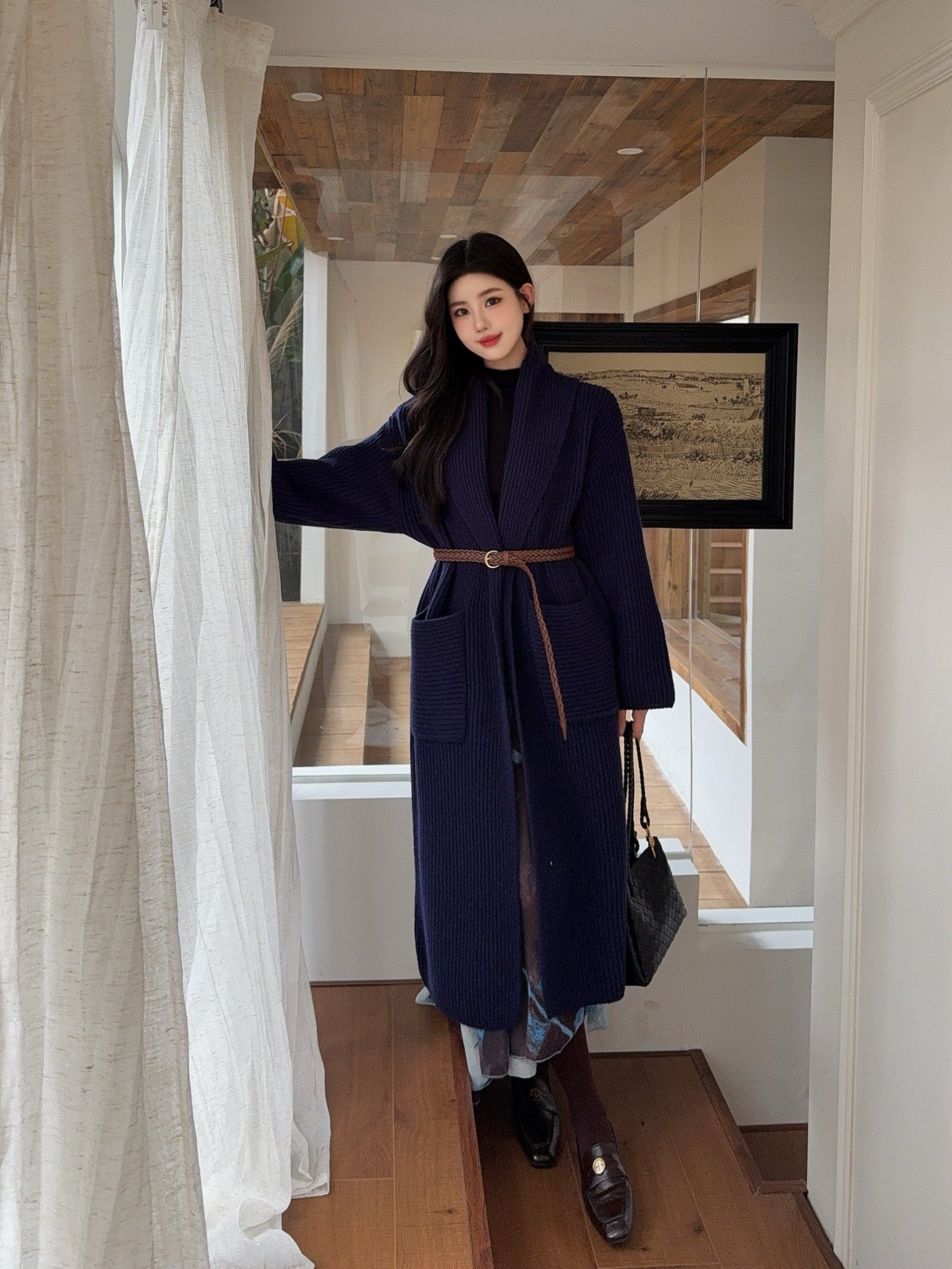 Brune 25fw knitted coat