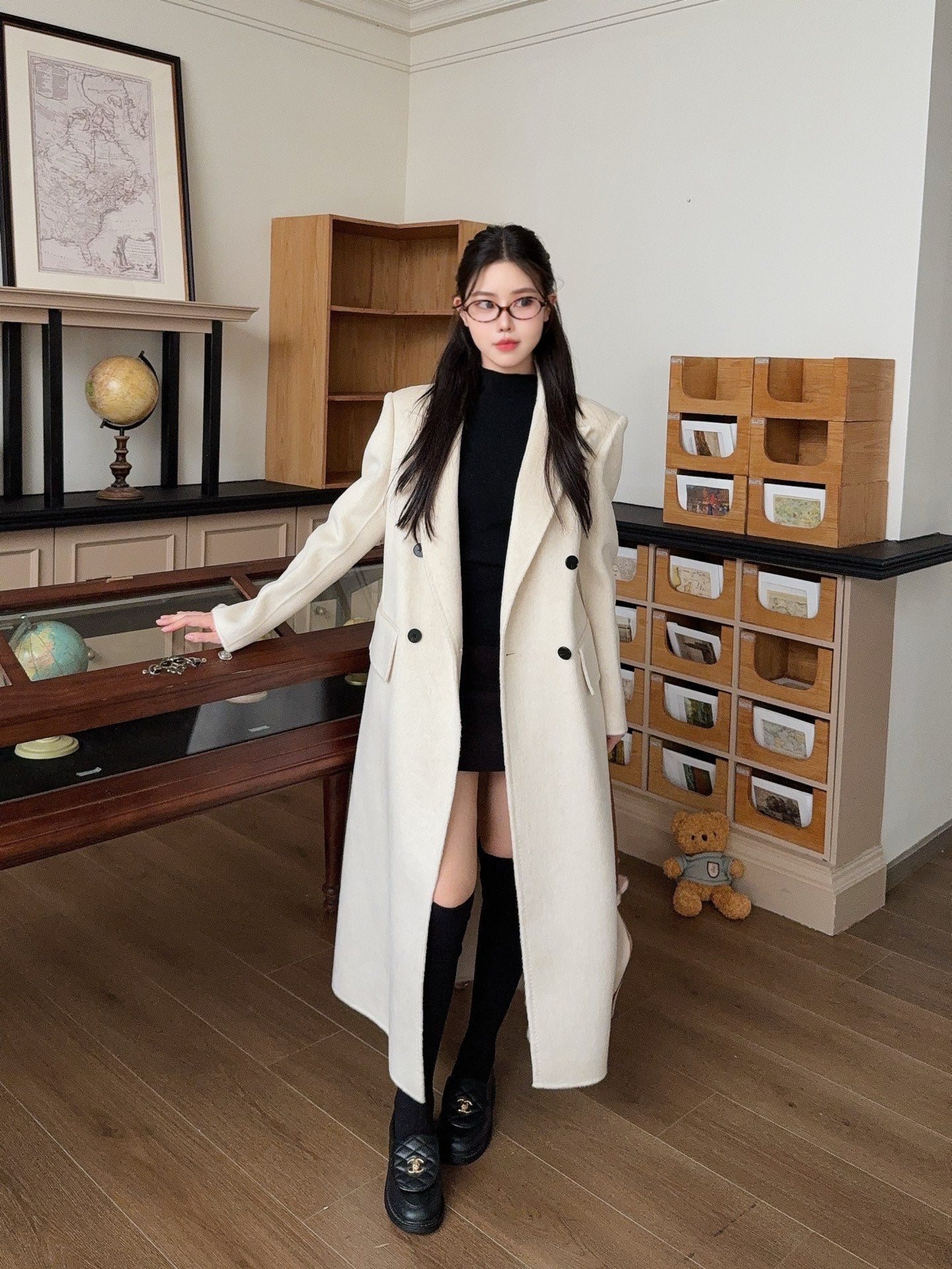 Saint lau 25fw wool coat