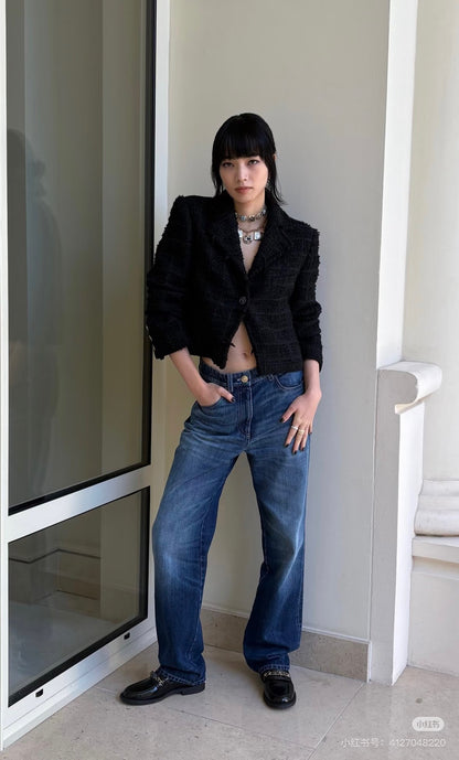 Chan 25fw woven blazer
