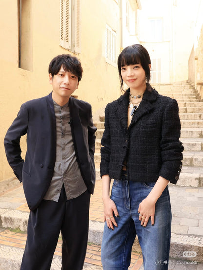 Chan 25fw woven blazer