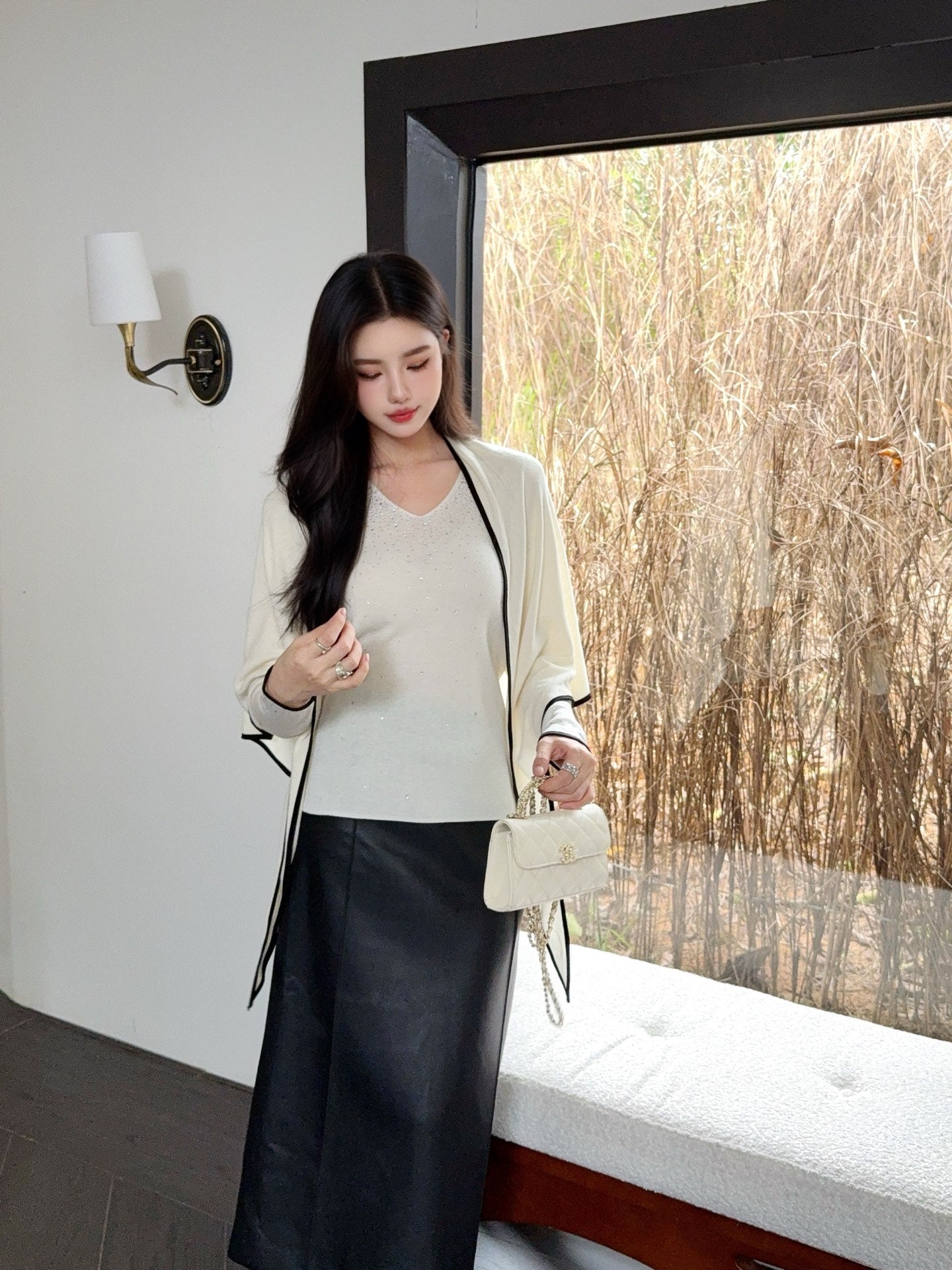 Brun 25fw shawl sweatshirts set