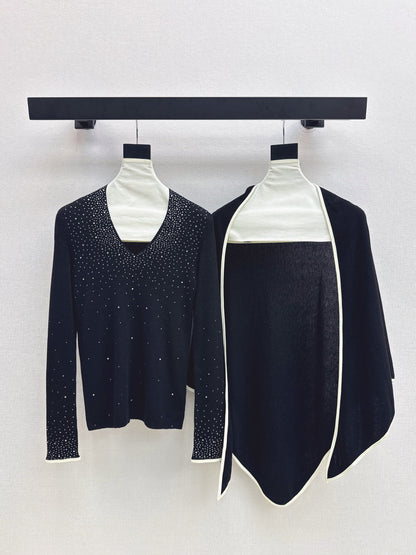 Brun 25fw shawl sweatshirts set
