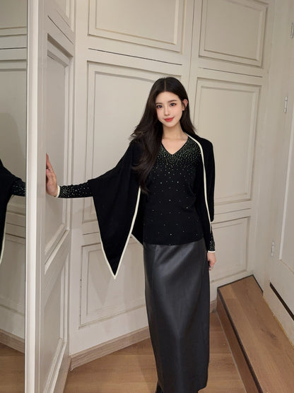 Brun 25fw shawl sweatshirts set