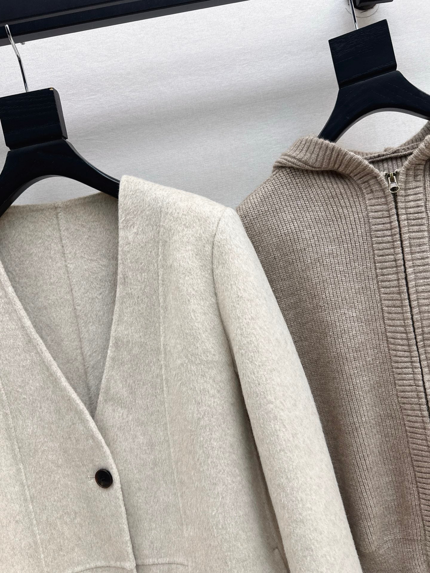 Loro 25fw knitted vest jacket set