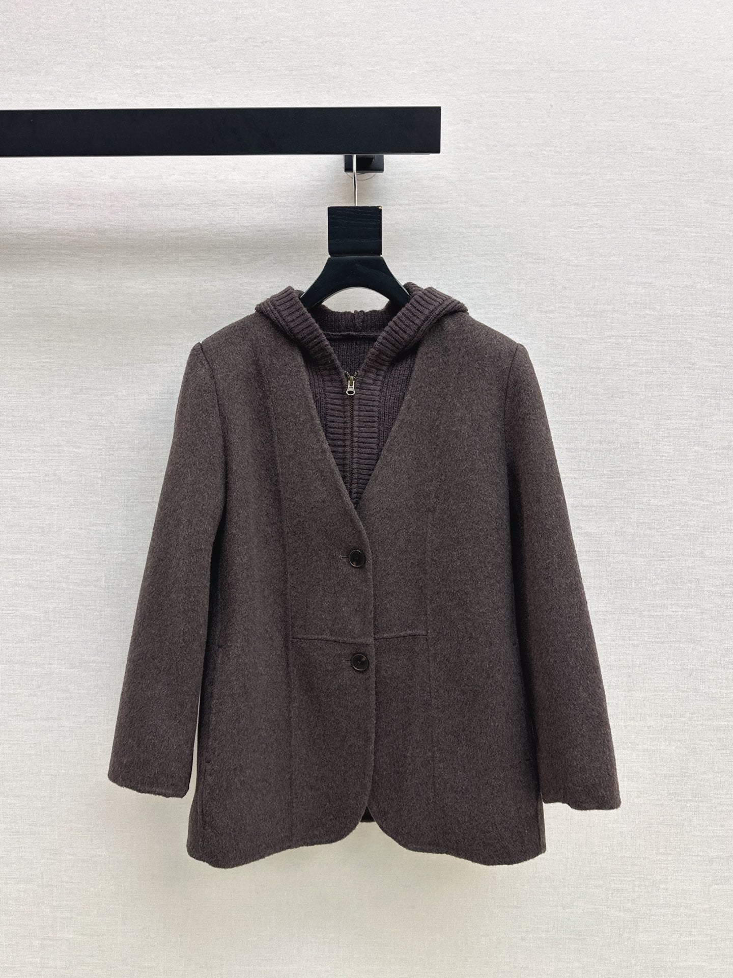 Loro 25fw knitted vest jacket set