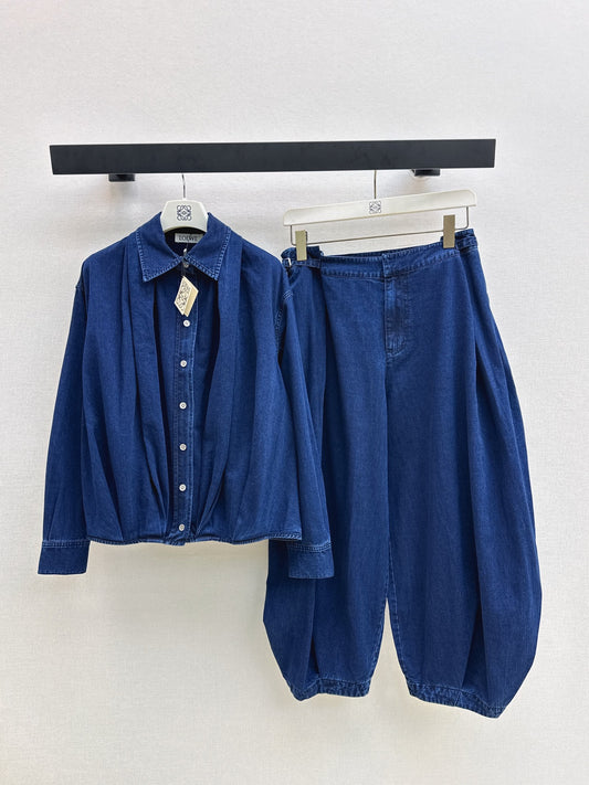 Loe 25fw denim suit