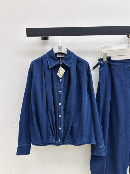 Loe 25fw denim suit