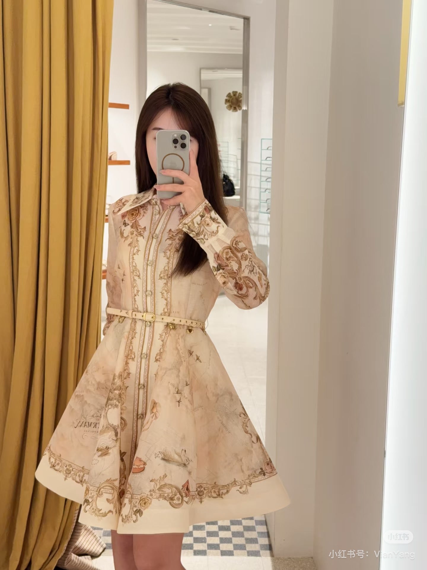 Zimm 25ss print dress