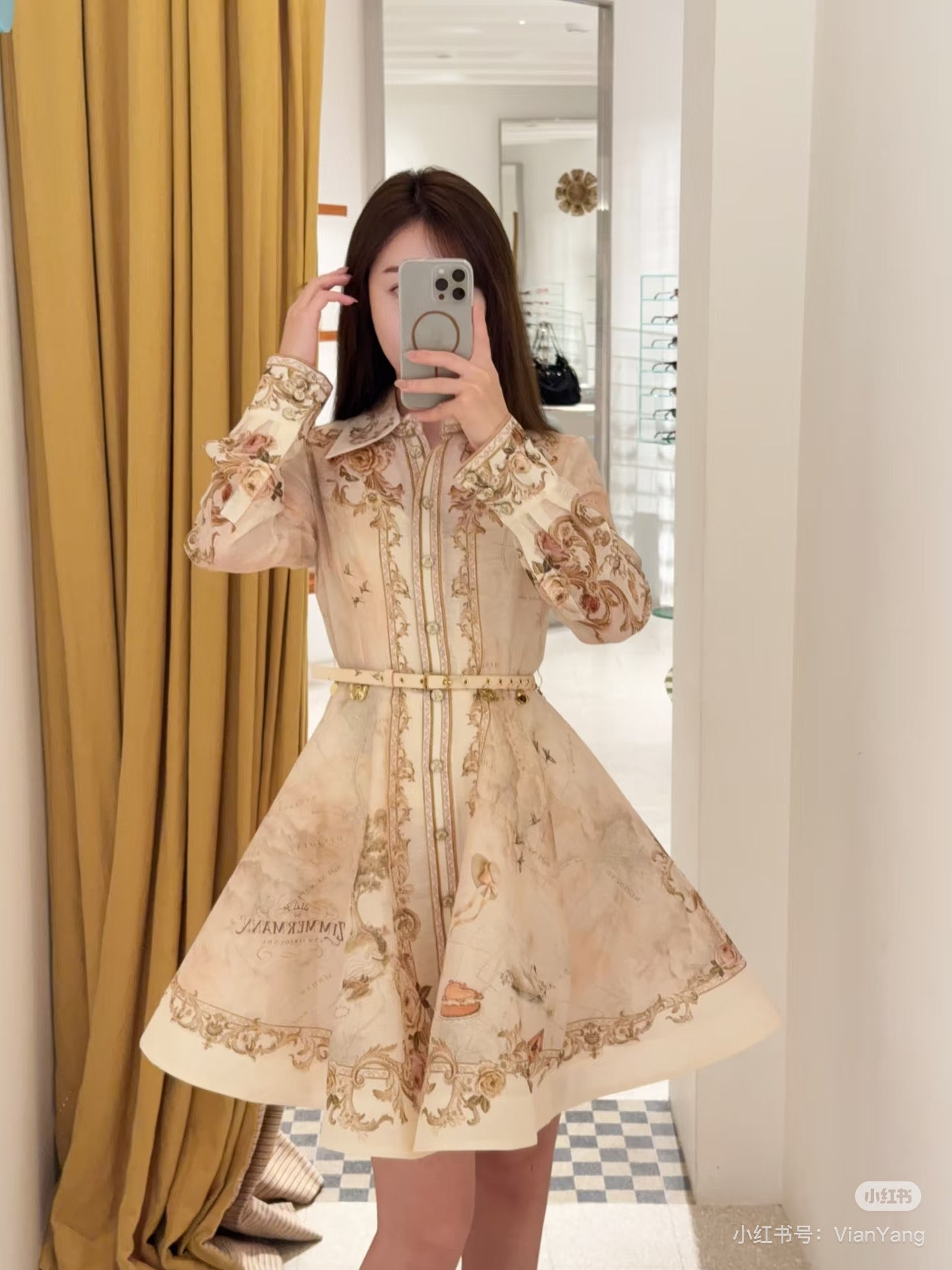 Zimm 25ss print dress