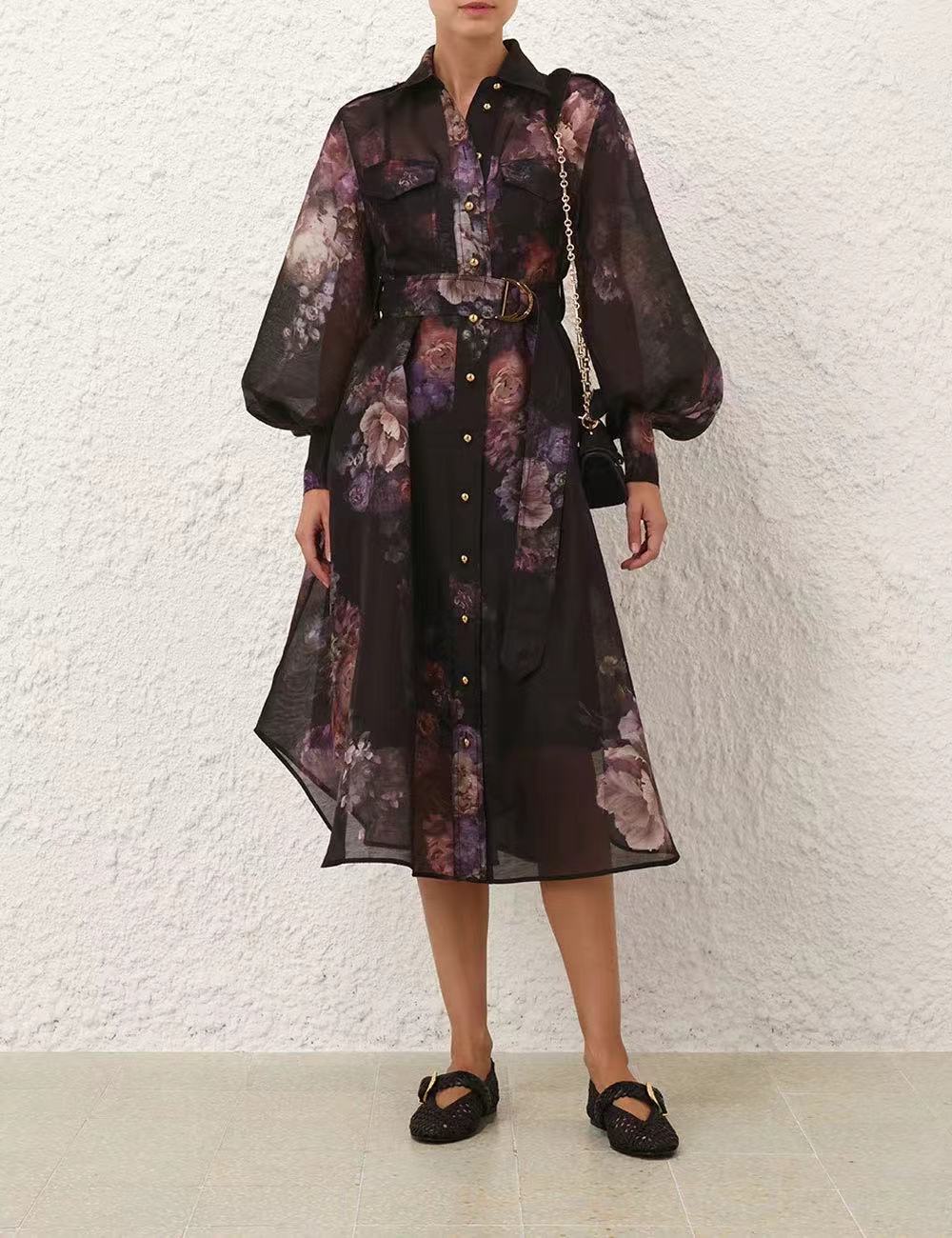 Zimm 25fw print dress
