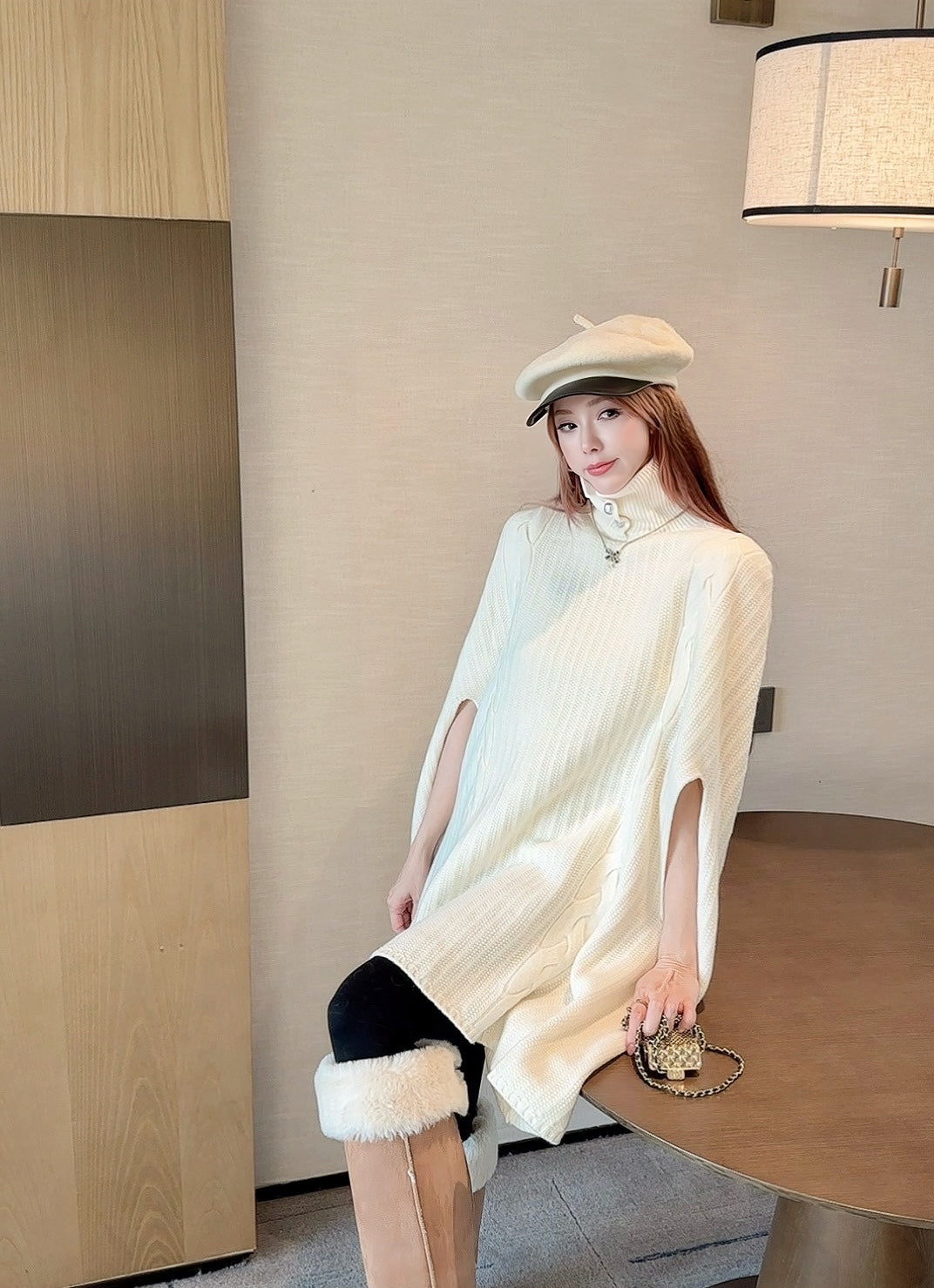 Loro 25fw wool shawl