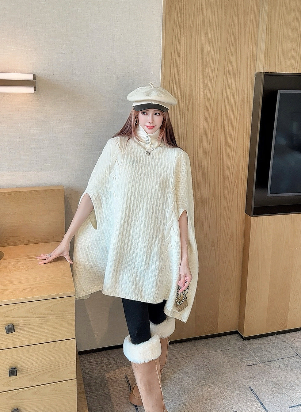 Loro 25fw wool shawl