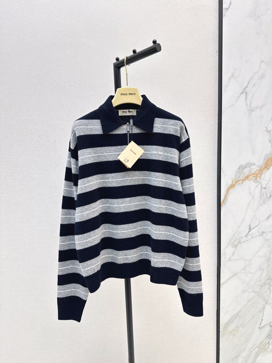 Miu 25fw knitted sweatshirts
