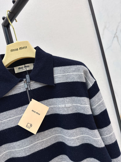 Miu 25fw knitted sweatshirts