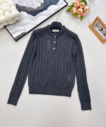 Miu 25fw knitted sweater