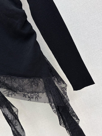 Miu 25fw lace sweater shirt