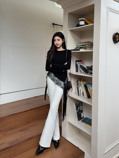 Miu 25fw lace sweater shirt