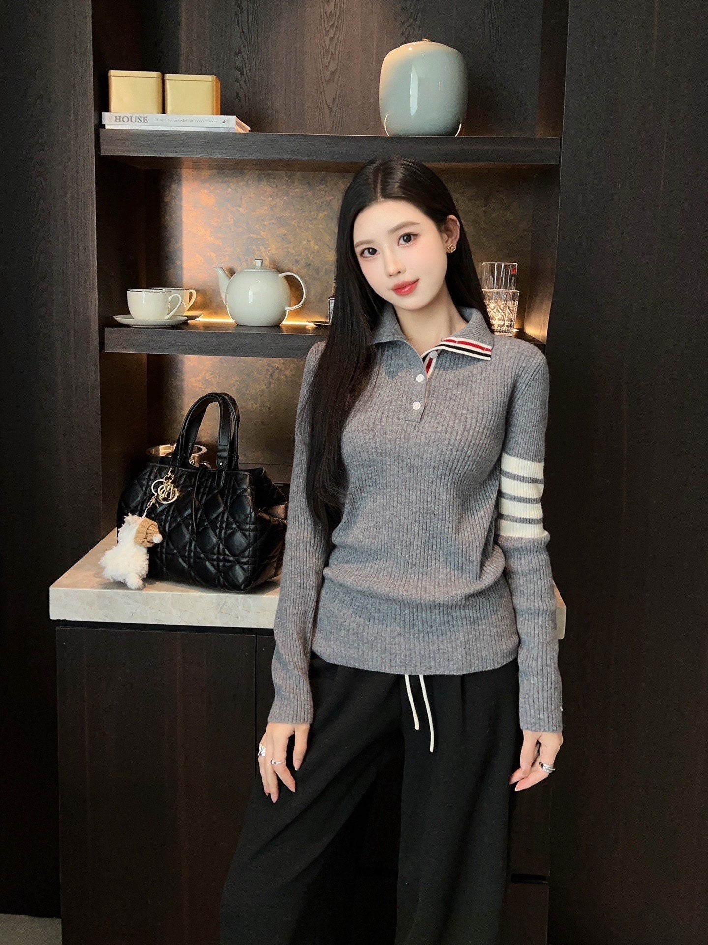 Thom 25fw knitted sweatshirts
