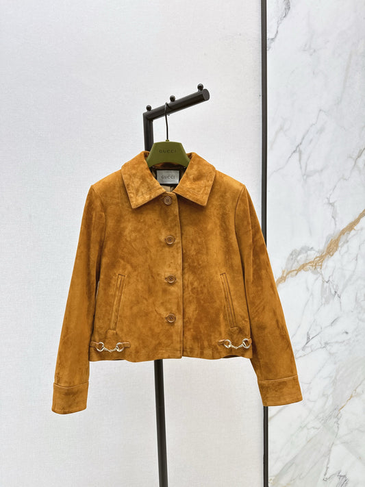 Guc 25fw leather jacket