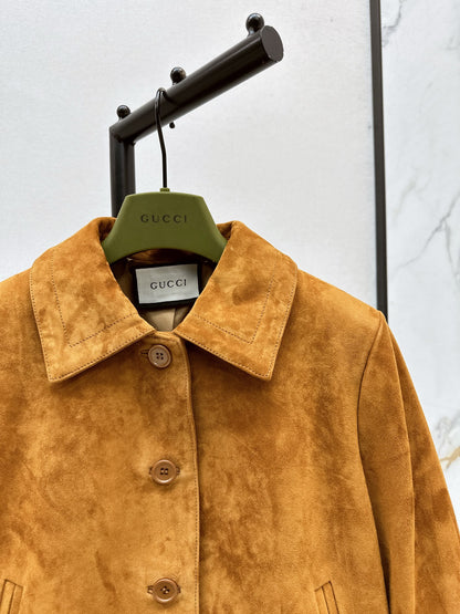 Guc 25fw leather jacket