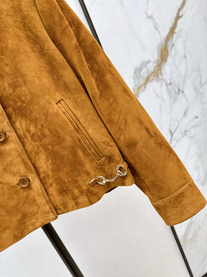 Guc 25fw leather jacket