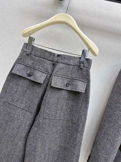 Bruun 25fw straight pants