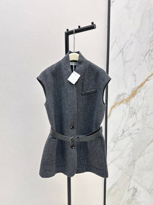 Brun 25fw sleeveless suit vest