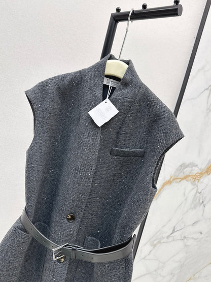 Brun 25fw sleeveless suit vest