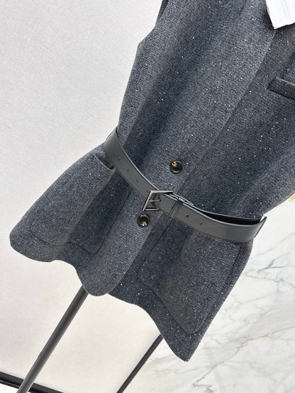 Brun 25fw sleeveless suit vest