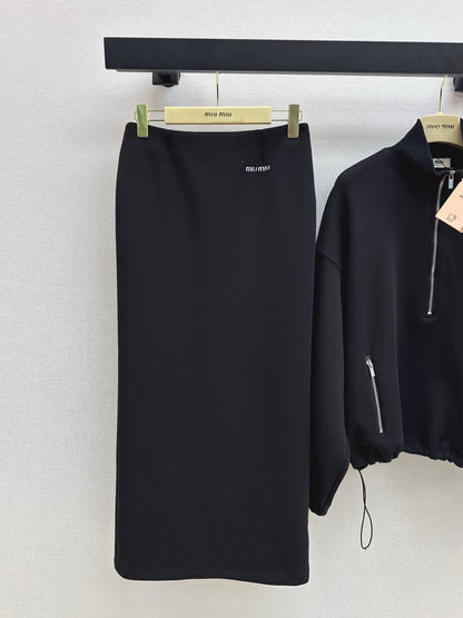 Miu 25fw hoodie skirt suit